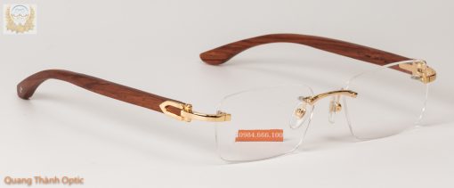 Gọng kính Cartier T8101030 gỗ tự nhiên