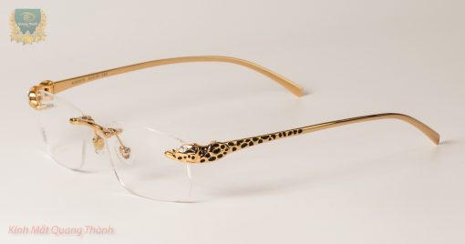 Gọng Kính Cartier 8200876 đầu báo đốm Titanium